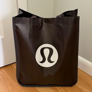 Lululemon Large Reusable Tote Bag Spring 2026 Brown/White